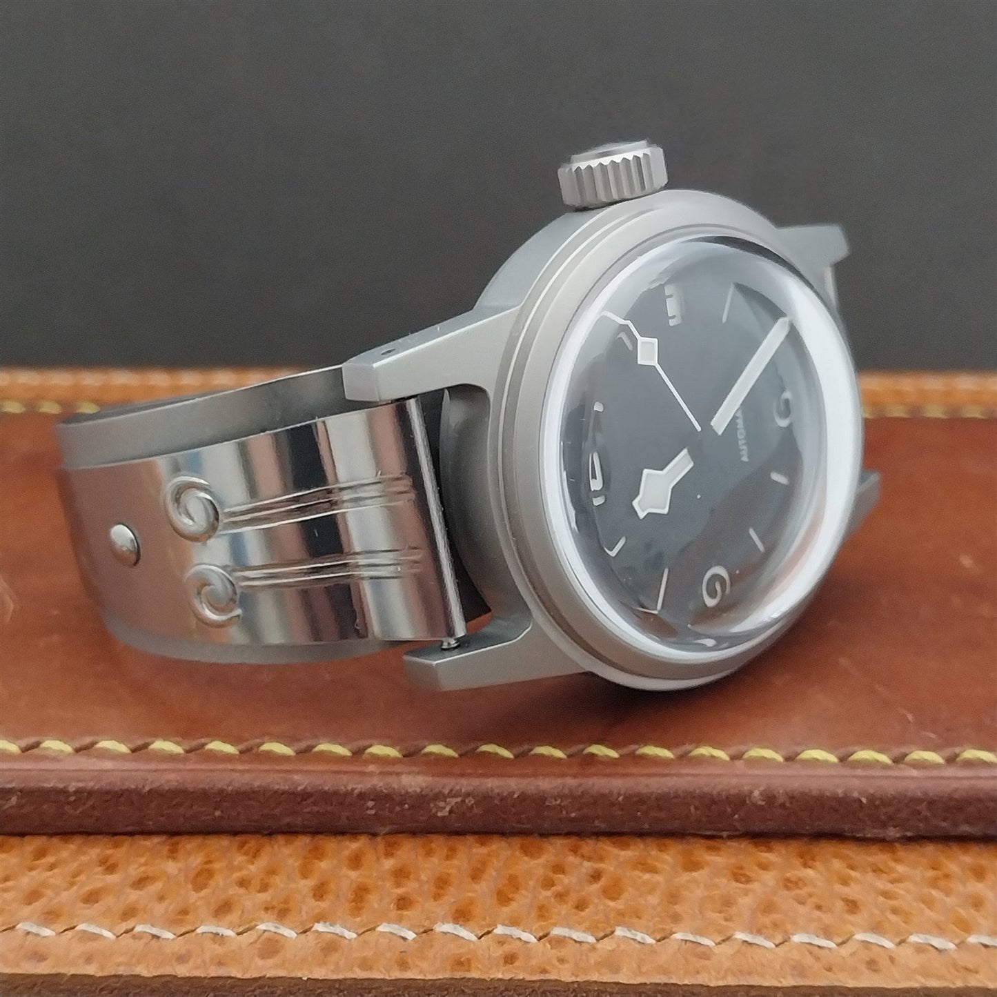 Military Style Field Watch & Don Juan Guardsman Stainless Steel Cuff