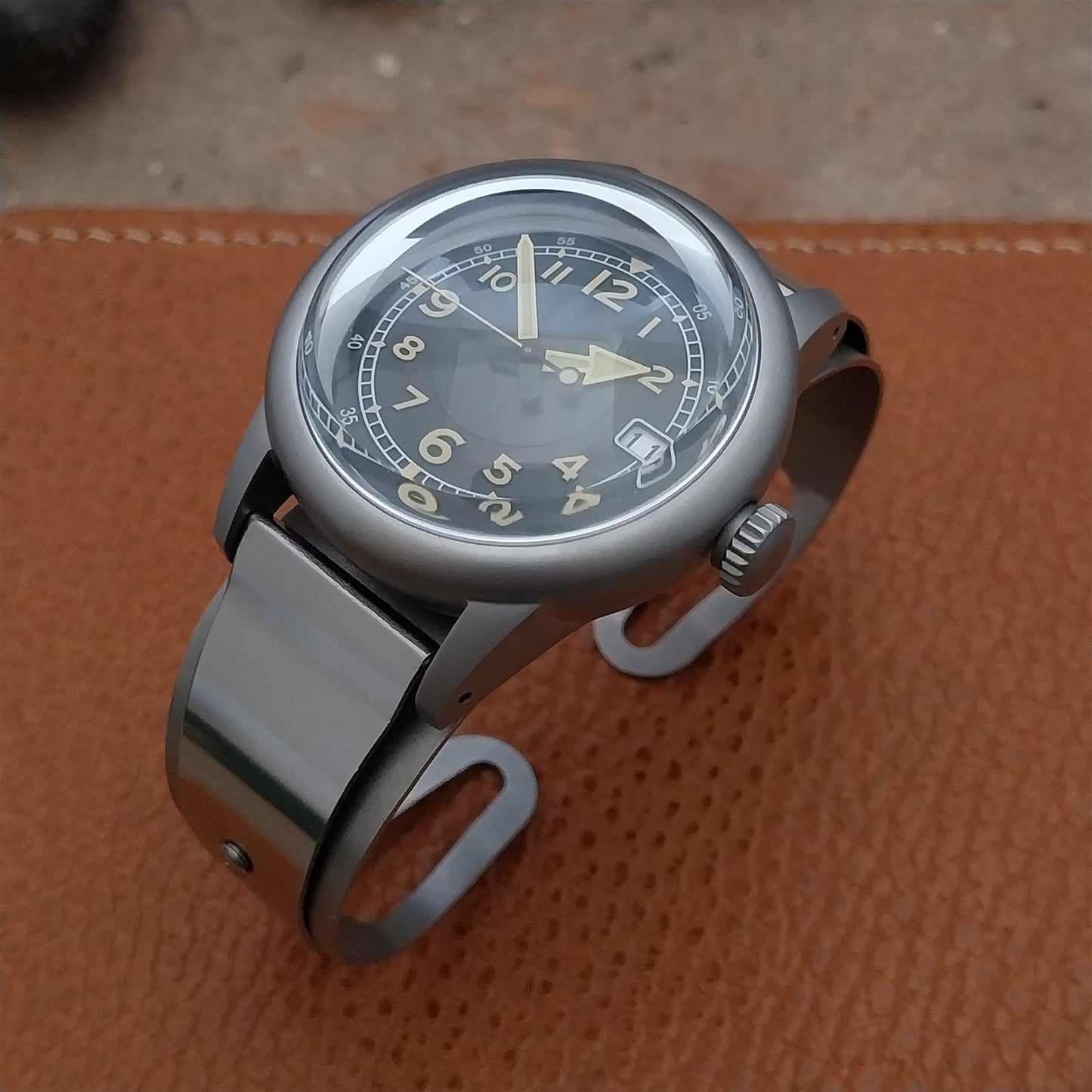 Military Style Field Watch & Don Juan Service Model Stainless Steel Cuff