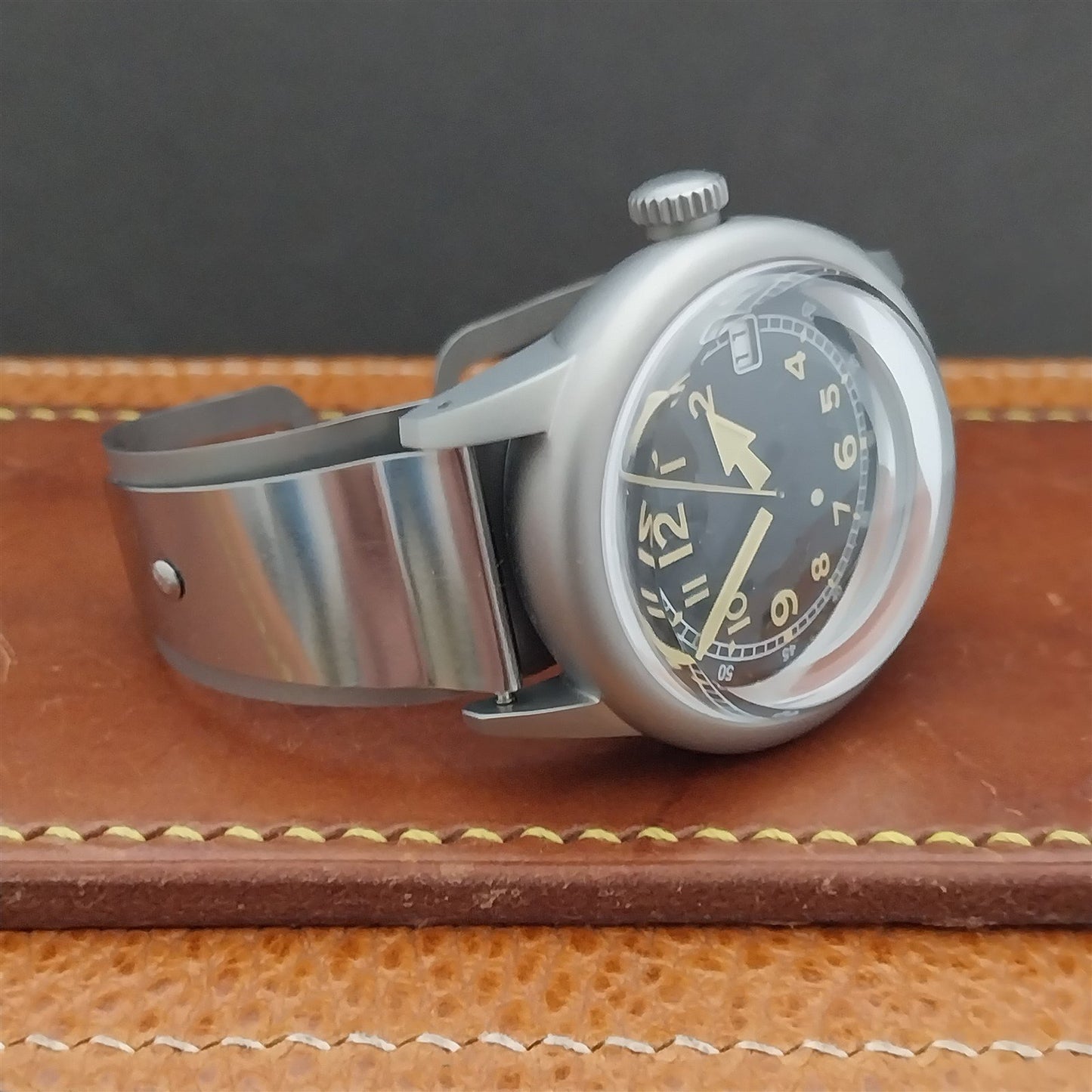 Military Style Field Watch & Don Juan Service Model Stainless Steel Cuff