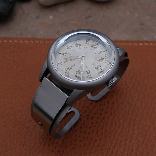 Military Style Field Watch & Don Juan Service Model Stainless Steel Cuff