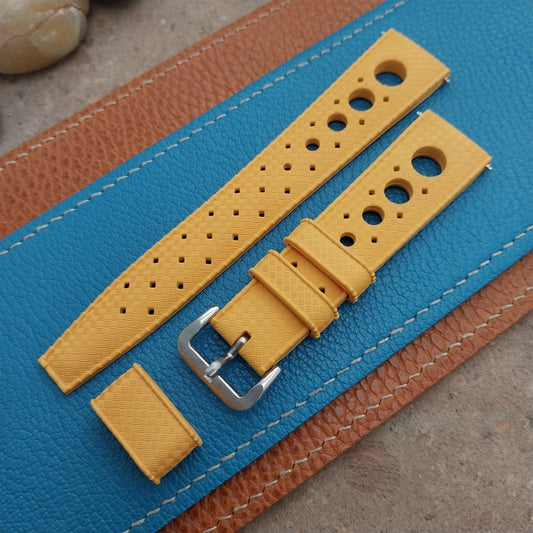 NSA 20mm Skindiver Tropical GT Rally Diver Yellow Watch Strap
