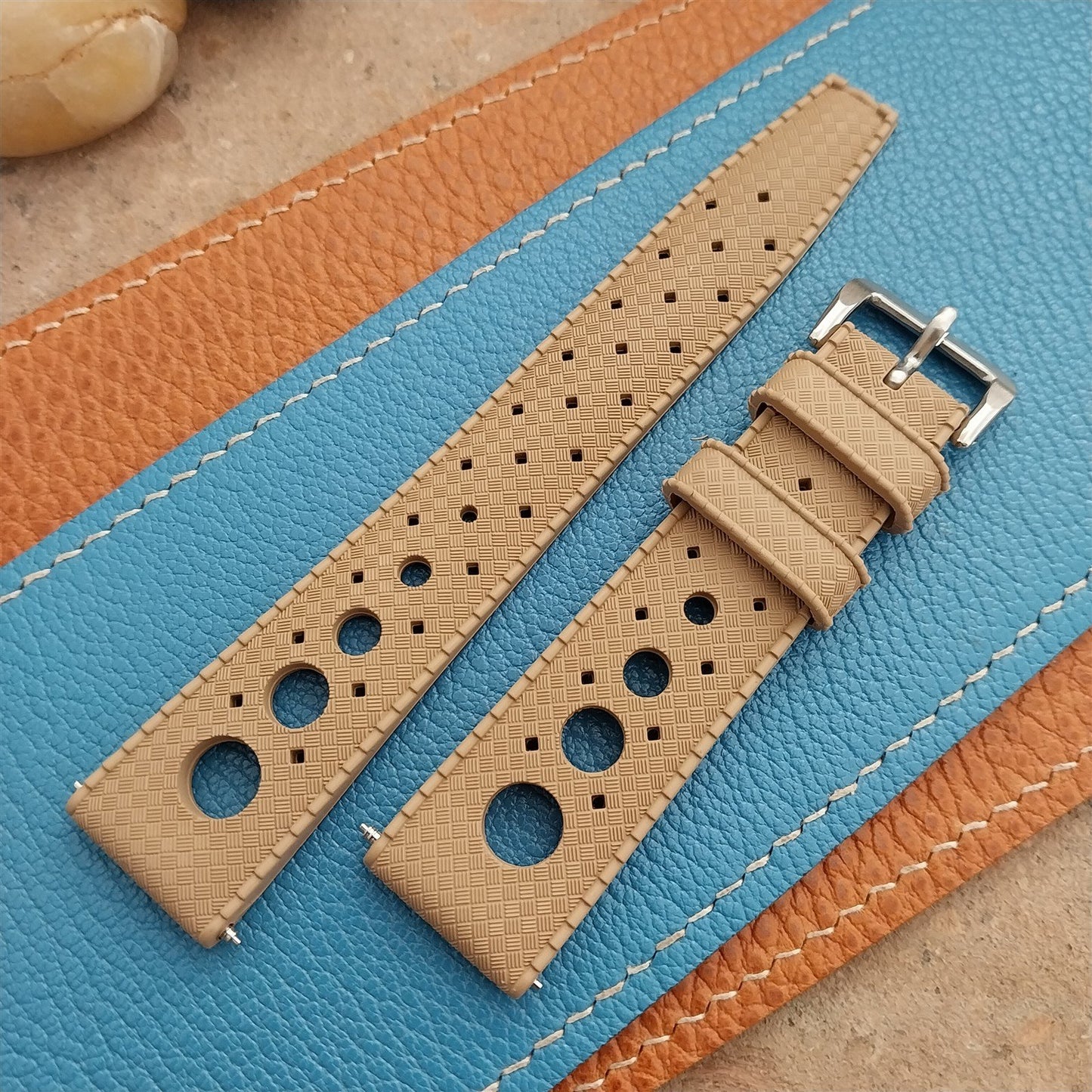NSA 20mm Skindiver Tropical GT Rally Diver Desert Tan Watch Strap
