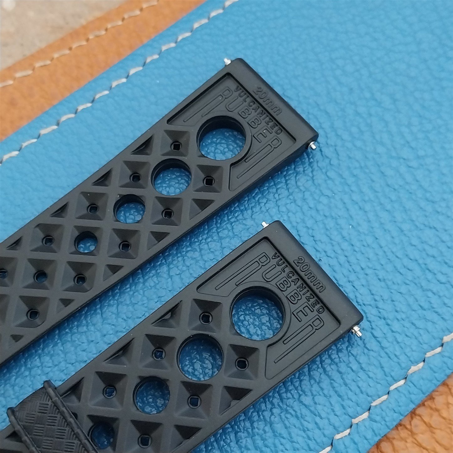 NSA 20mm Skindiver Tropical GT Rally Diver Black Watch Strap