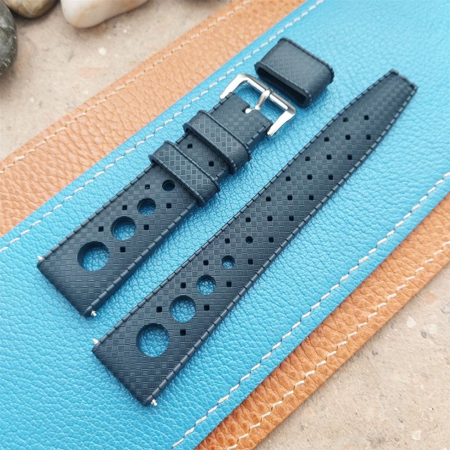 NSA 20mm Skindiver Tropical GT Rally Diver Blue Watch Strap