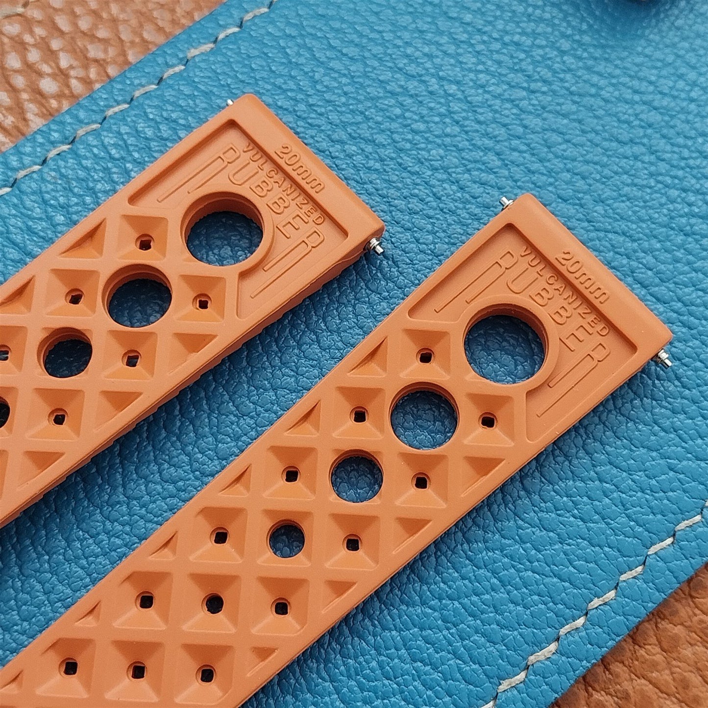 NSA 20mm Skindiver Tropical GT Rally Diver Orange Watch Strap