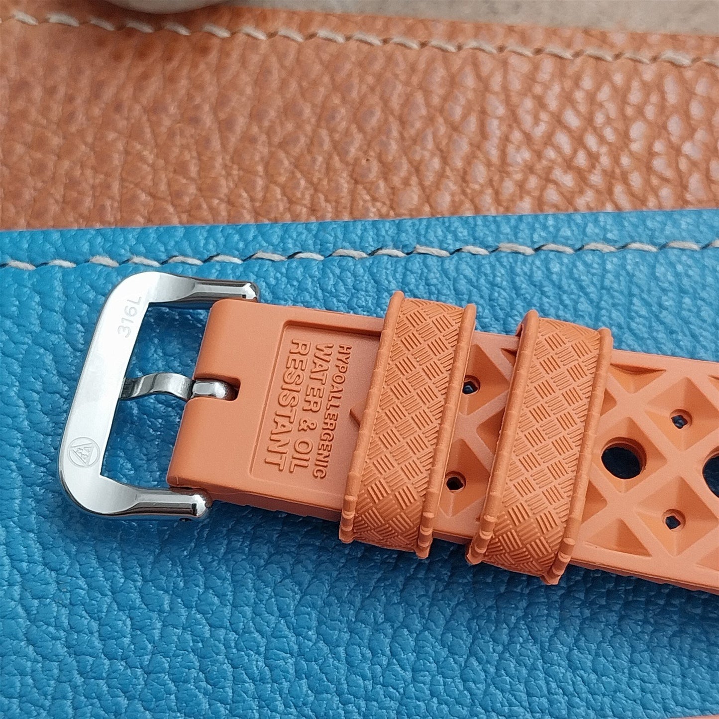 NSA 20mm Skindiver Tropical GT Rally Diver Orange Watch Strap