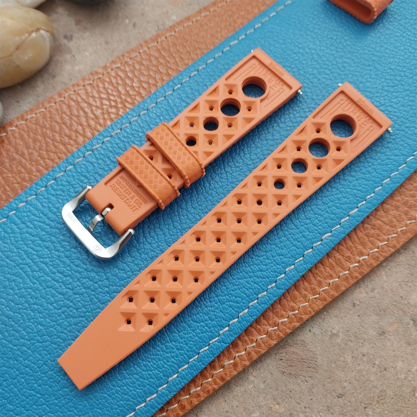 NSA 20mm Skindiver Tropical GT Rally Diver Orange Watch Strap