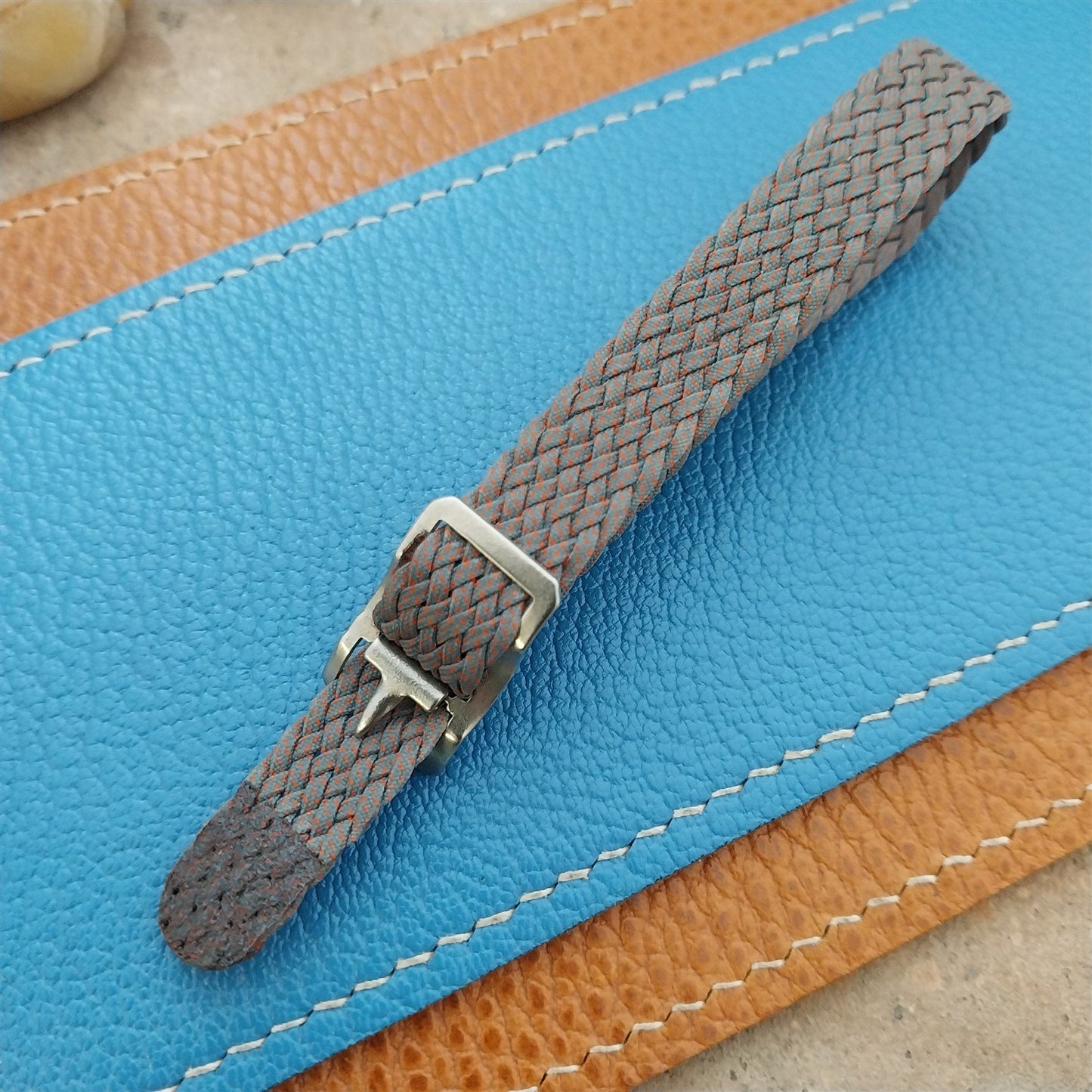 Vintage 11mm Perlon Melange Classic 1960s Unused Single Pass Field Watch Strap