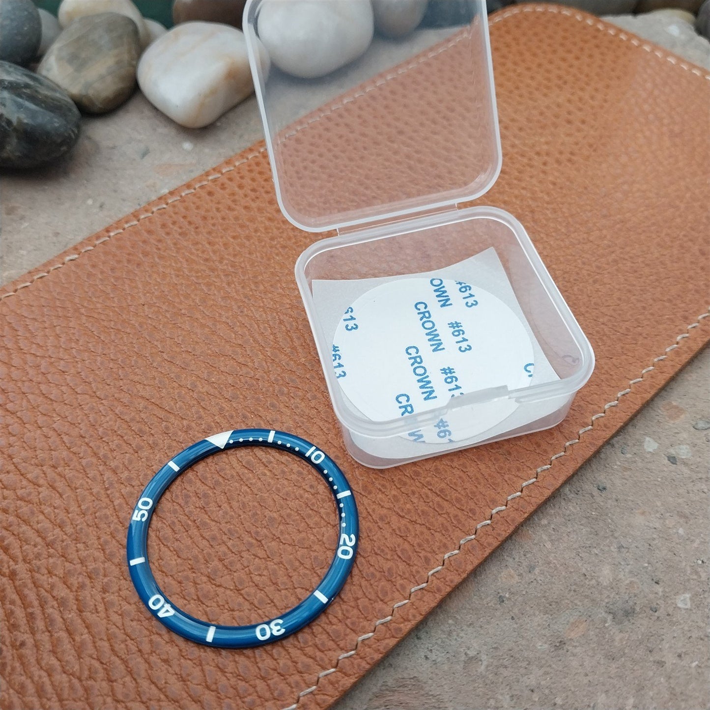 38mm Blue Domed Resin Acrylic Watch Bezel Insert fits Seiko SKX007 SRPD