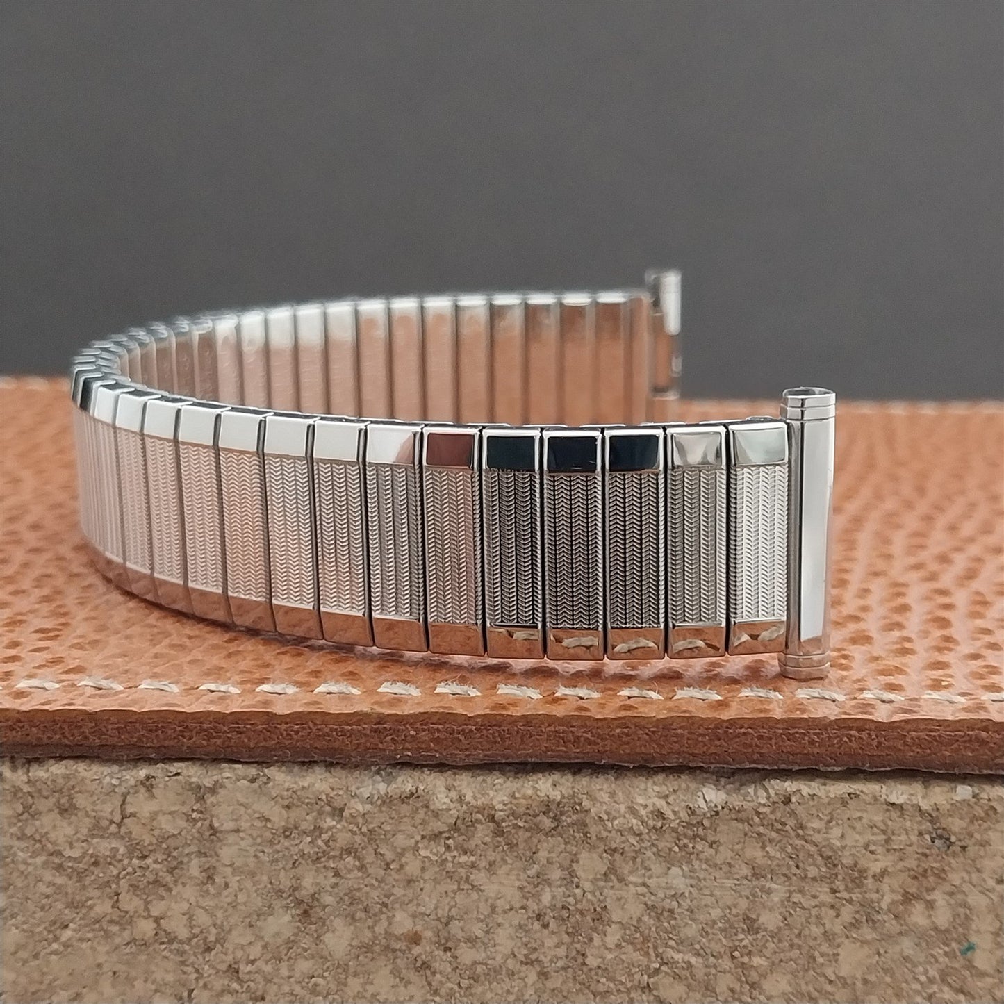 Vintage 1969 Speidel Aquarius Stainless Steel Twistoflex NOS Unused Watch Band