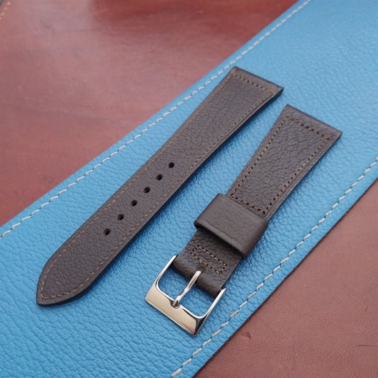 22mm Speidel Saddle Leather Tapered 16/22 Unused 1970s Vintage Watch Band