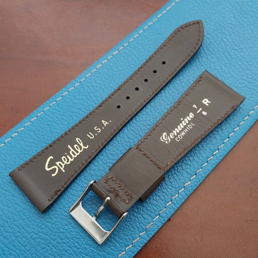 22mm Speidel Saddle Leather Tapered 16/22 Unused 1970s Vintage Watch Band