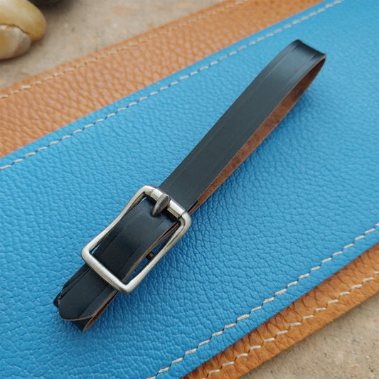 3/8" Shell Cordovan Vintage Pocket Watch Fob Strap Antique Nickel Finish Buckle