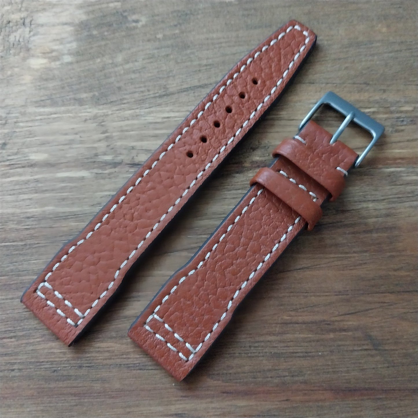 20mm Rios Typhoon Buffalo Leather 20/18 Aviator Pilot Watch Strap