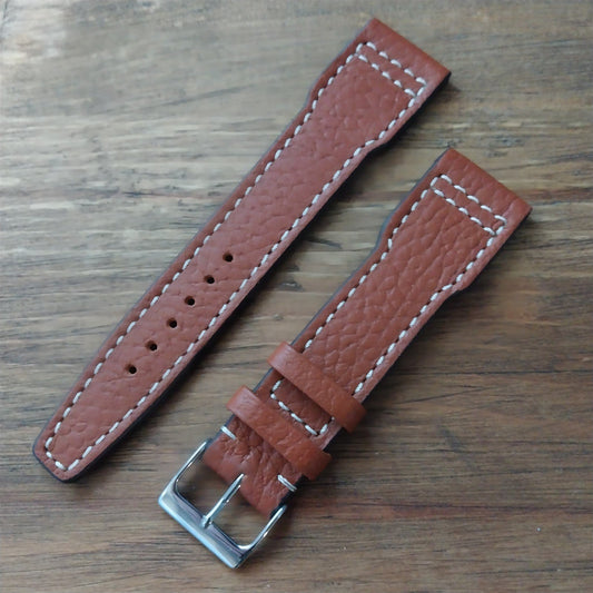 22mm Rios Typhoon Buffalo Leather 22/18 Aviator Pilot Watch Strap