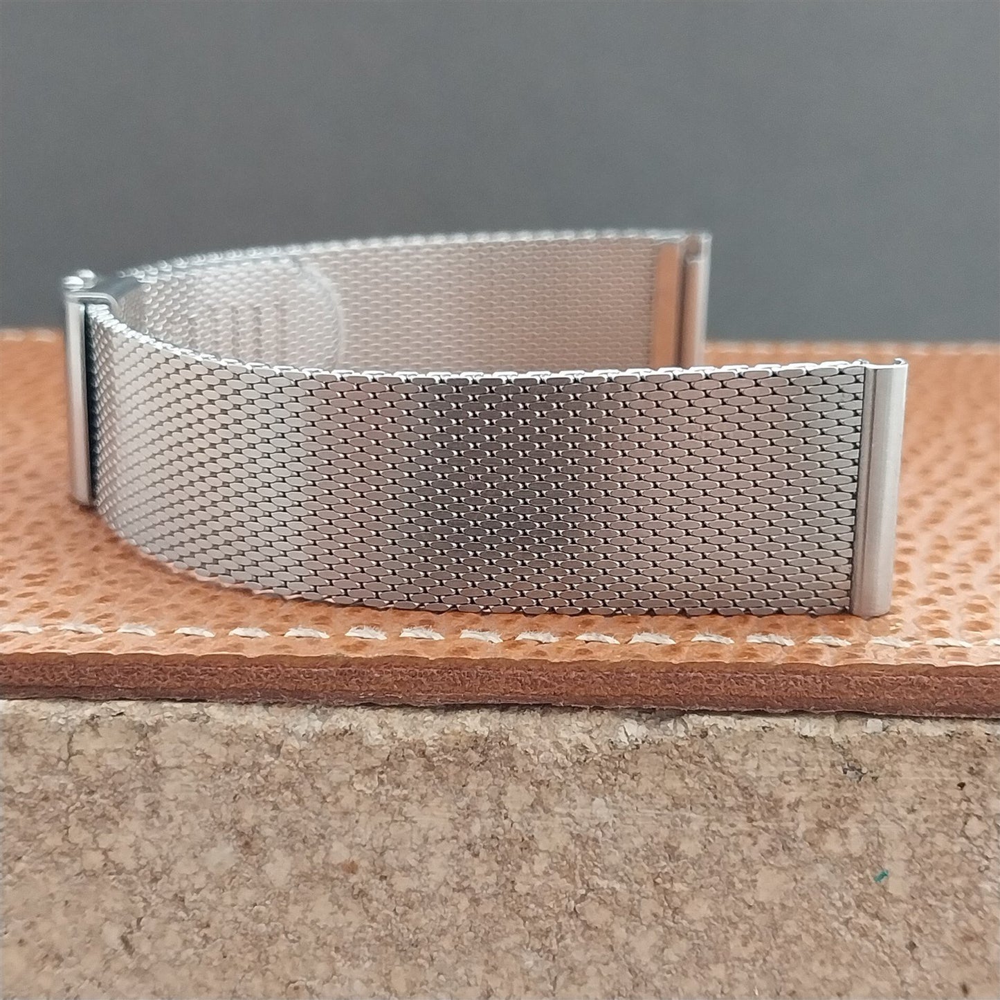 18mm Stainless Steel Mesh STL Stelux 1960s-1970s Unused Vintage Watch Band