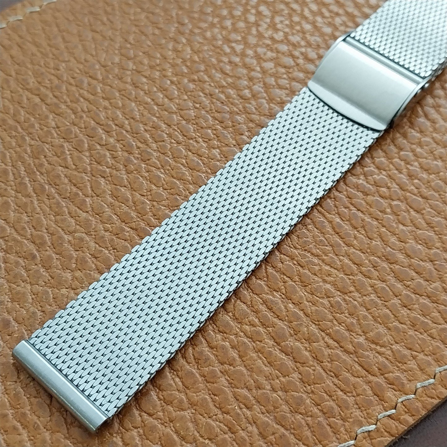 18mm Stainless Steel Mesh STL Stelux 1960s-1970s Unused Vintage Watch Band