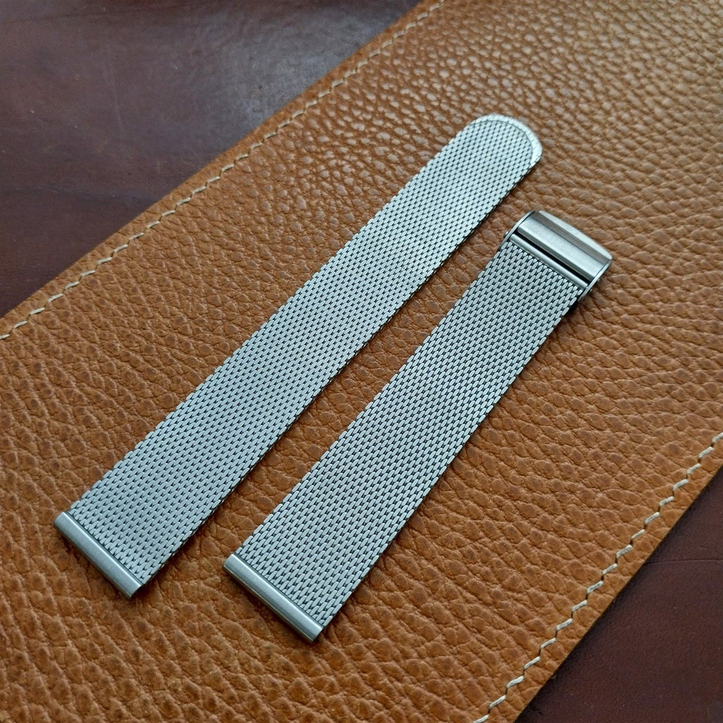 18mm Stainless Steel Mesh STL Stelux 1960s-1970s Unused Vintage Watch Band