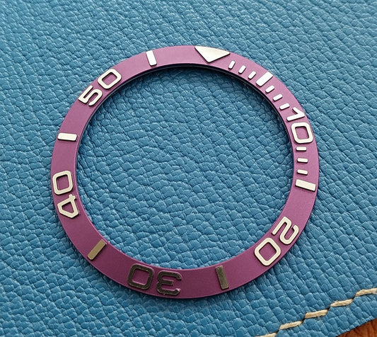 38mm Purple Anodized Watch Bezel Insert Seiko SKX007 SKX009 SKXA35 SRPD