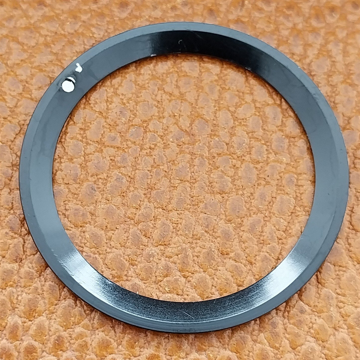 38mm x 30.5mm Black & Silver Watch Modding Aluminum Bezel Insert