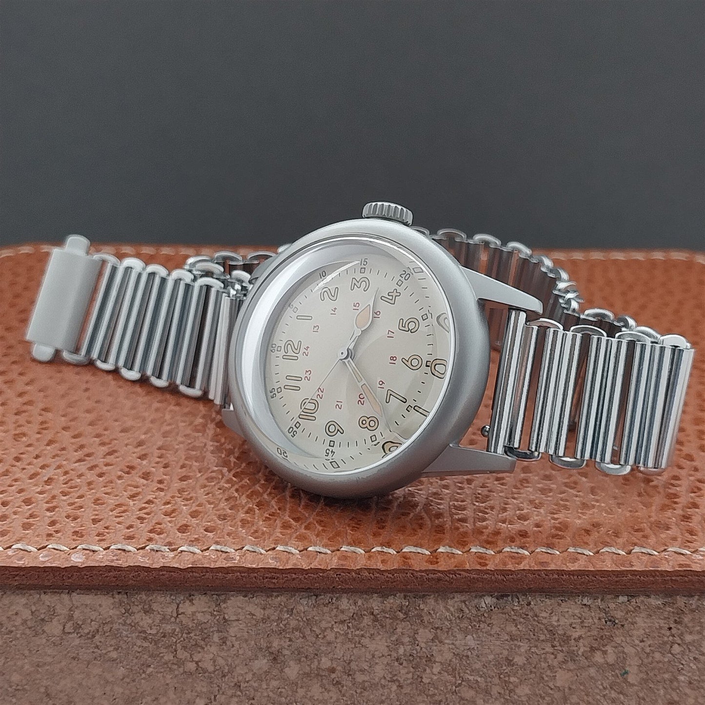 18mm Stainless Steel Vintage Style Bonklip Watch Band