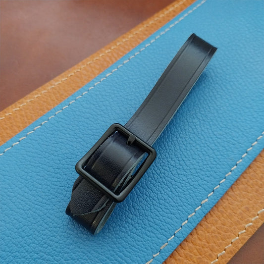 Ilcea Museum Calf Leather Pocket Watch Fob Strap & Black Finish Buckle