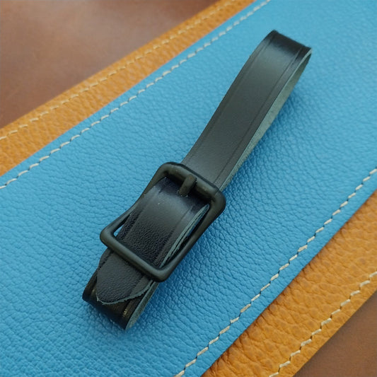 Ilcea Museum Calf Leather Pocket Watch Fob Strap & Black Finish Buckle