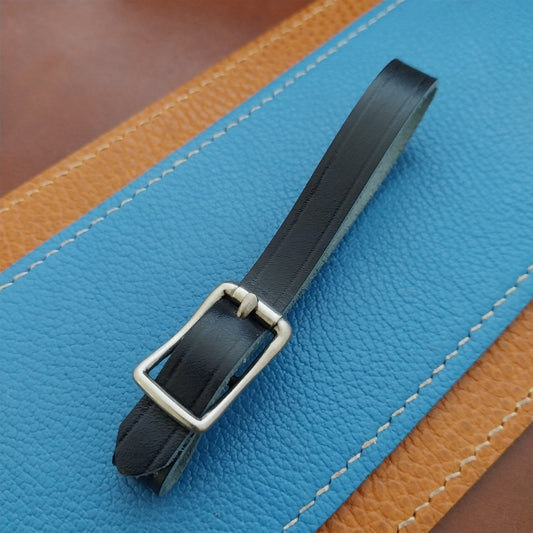 Ilcea Museum Calf Leather Pocket Watch Fob Strap & Antique Nickel Finish Buckle