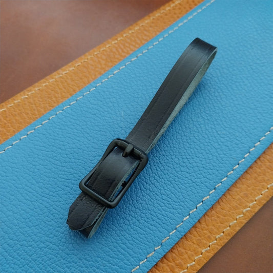 Ilcea Museum Calf Leather Pocket Watch Fob Strap & Black Finish Buckle