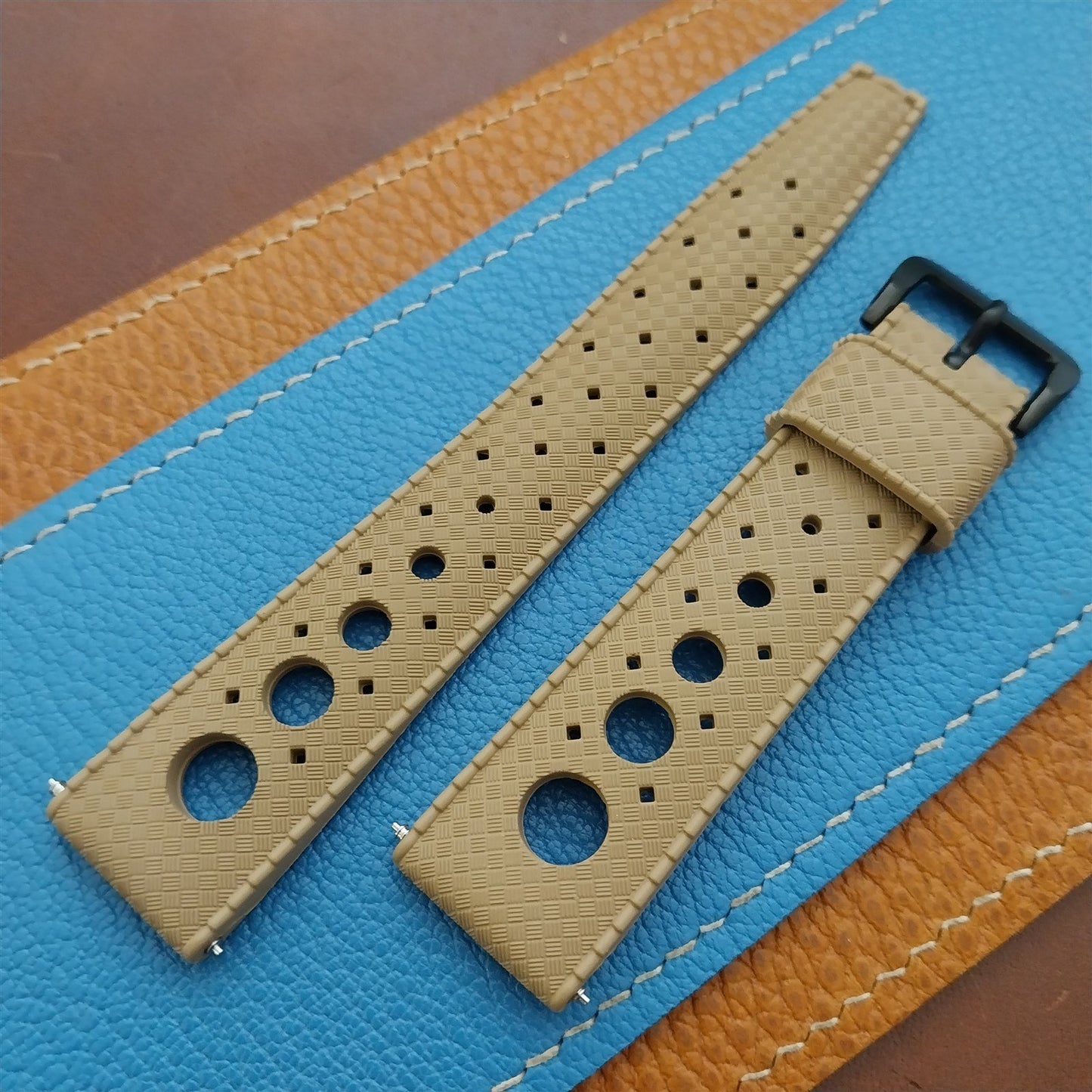 NSA 20mm Skindiver Tropical GT Rally Diver Desert Tan Watch Strap