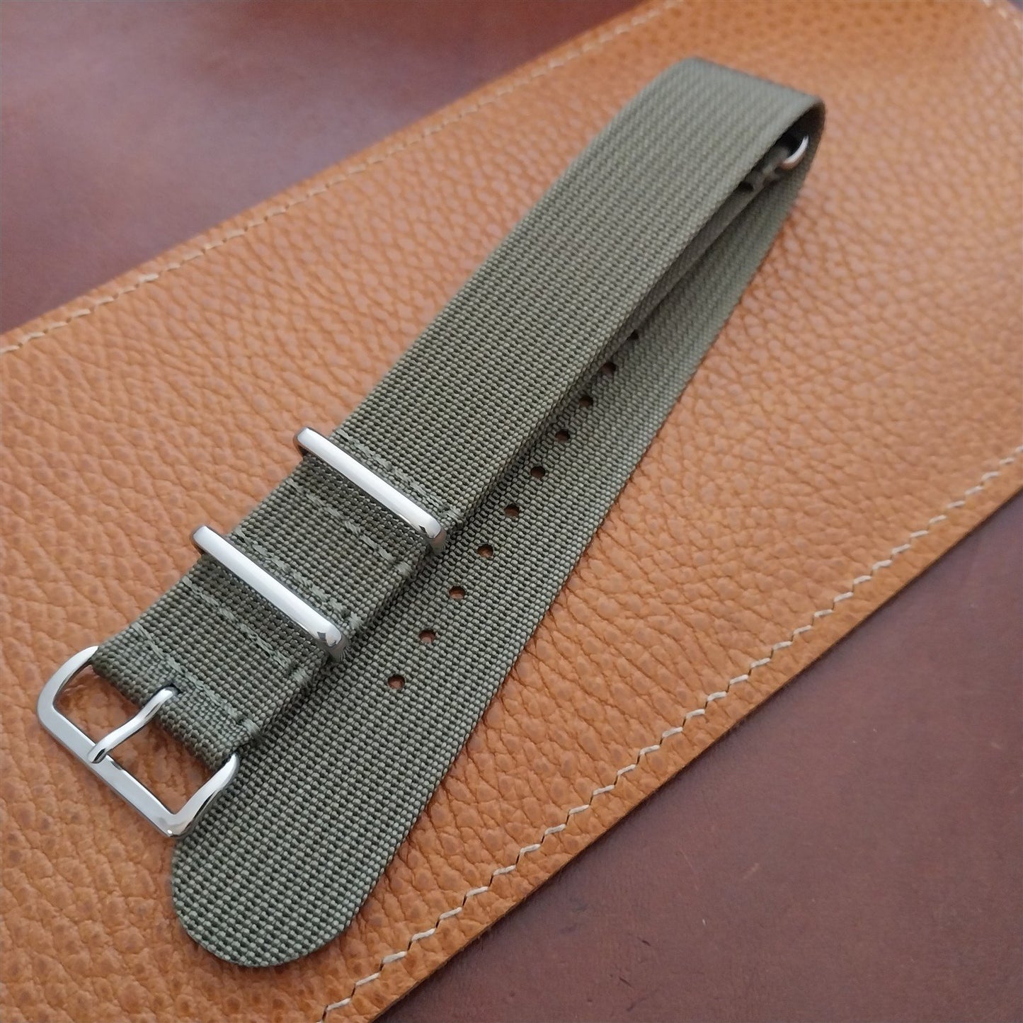 22mm Ribbed Black Nylon Classic G10 MoD Watch Strap