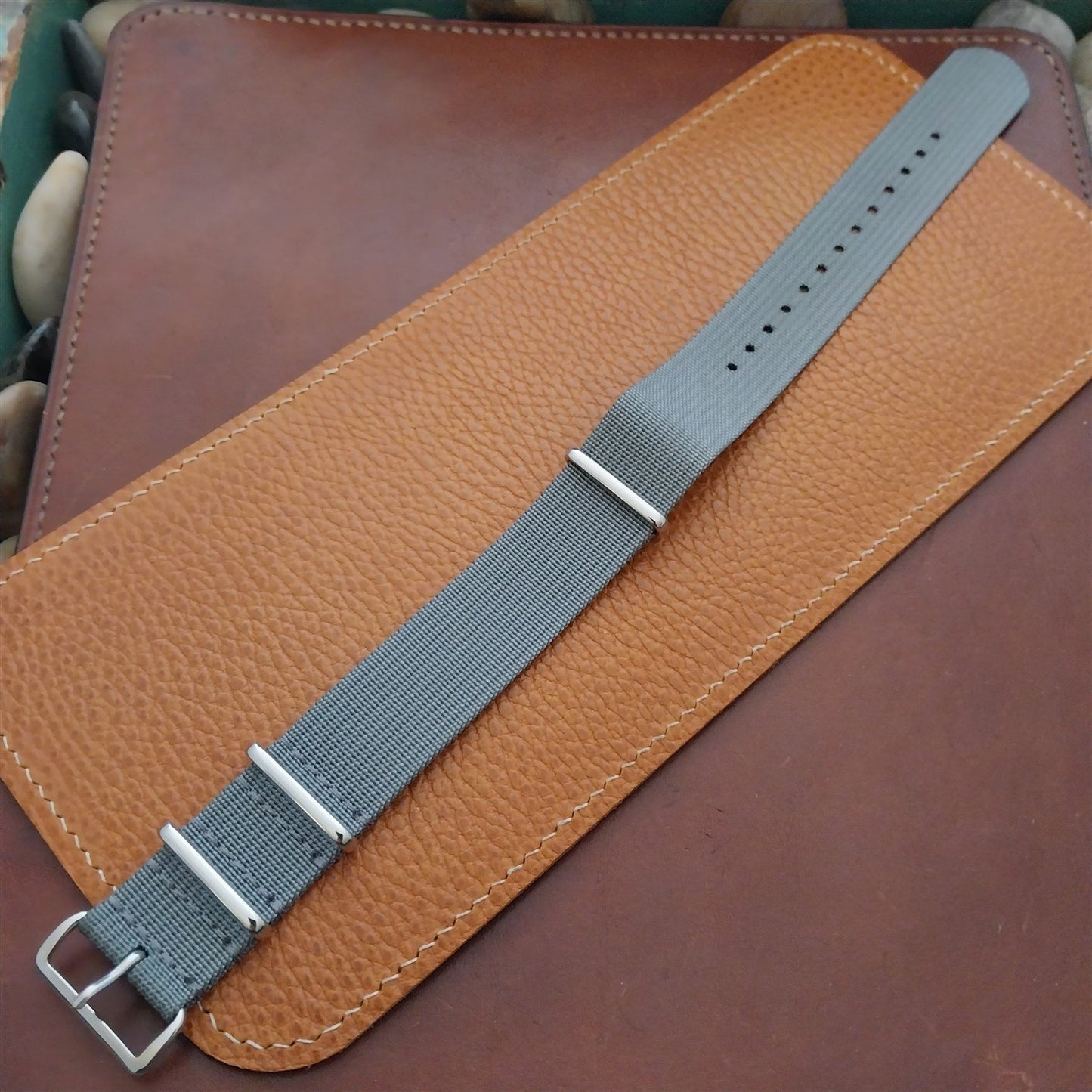 22mm Ribbed Black Nylon Classic G10 MoD Watch Strap