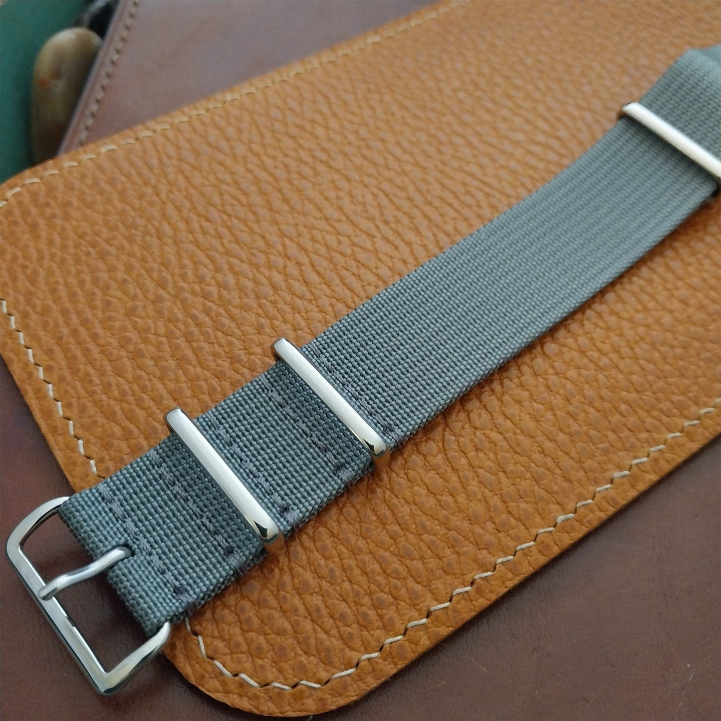 22mm Ribbed Black Nylon Classic G10 MoD Watch Strap