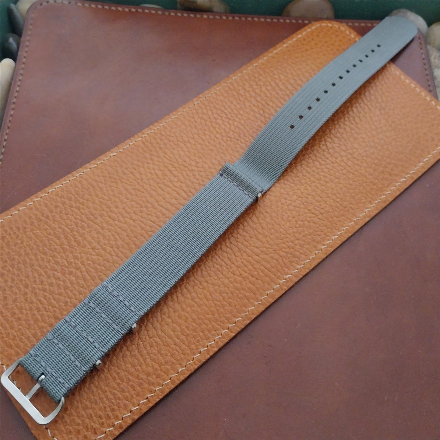 22mm Ribbed Black Nylon Classic G10 MoD Watch Strap