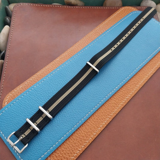 18mm Ribbed Gray Nylon Classic NATO G10 MoD Watch Strap