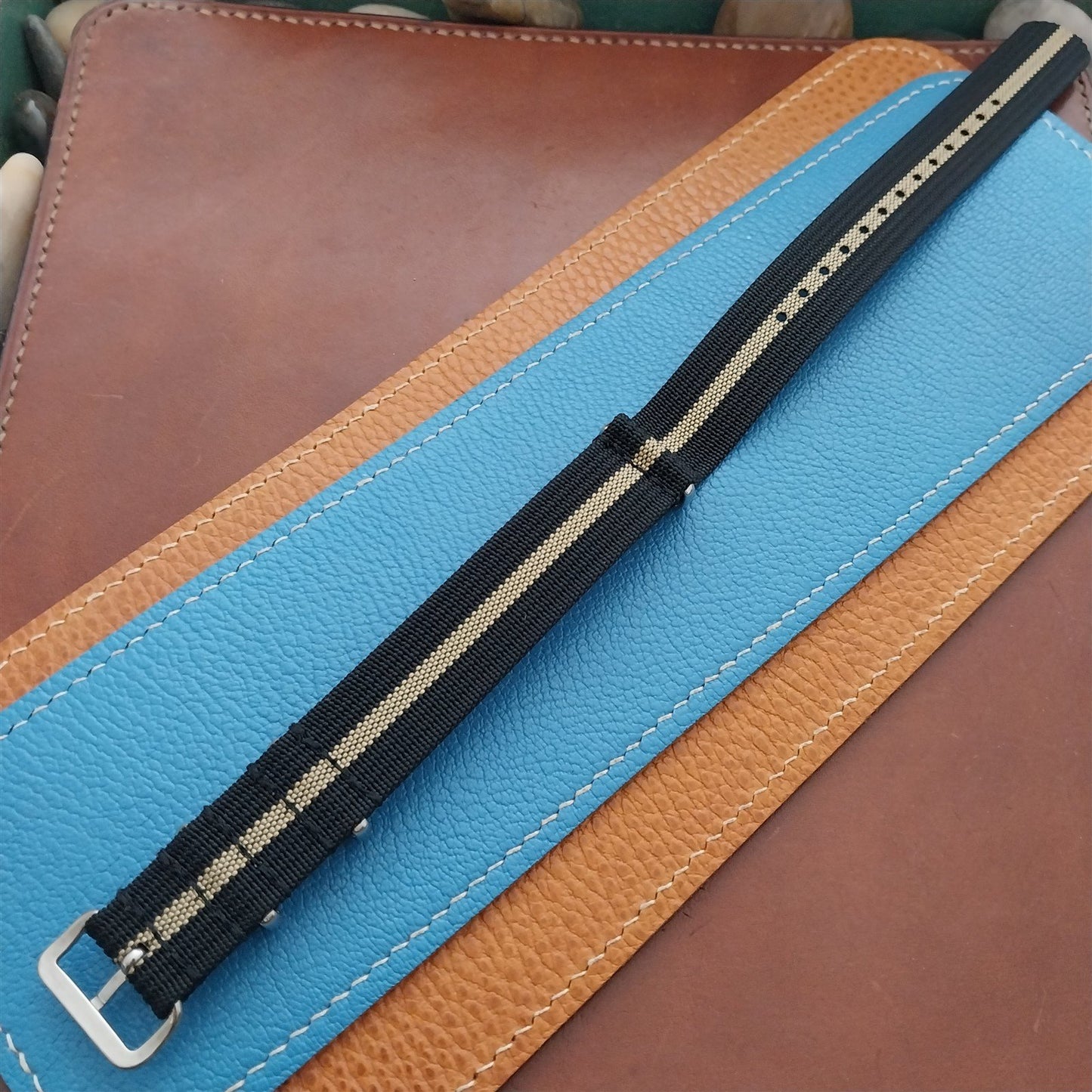 18mm Ribbed Gray Nylon Classic NATO G10 MoD Watch Strap