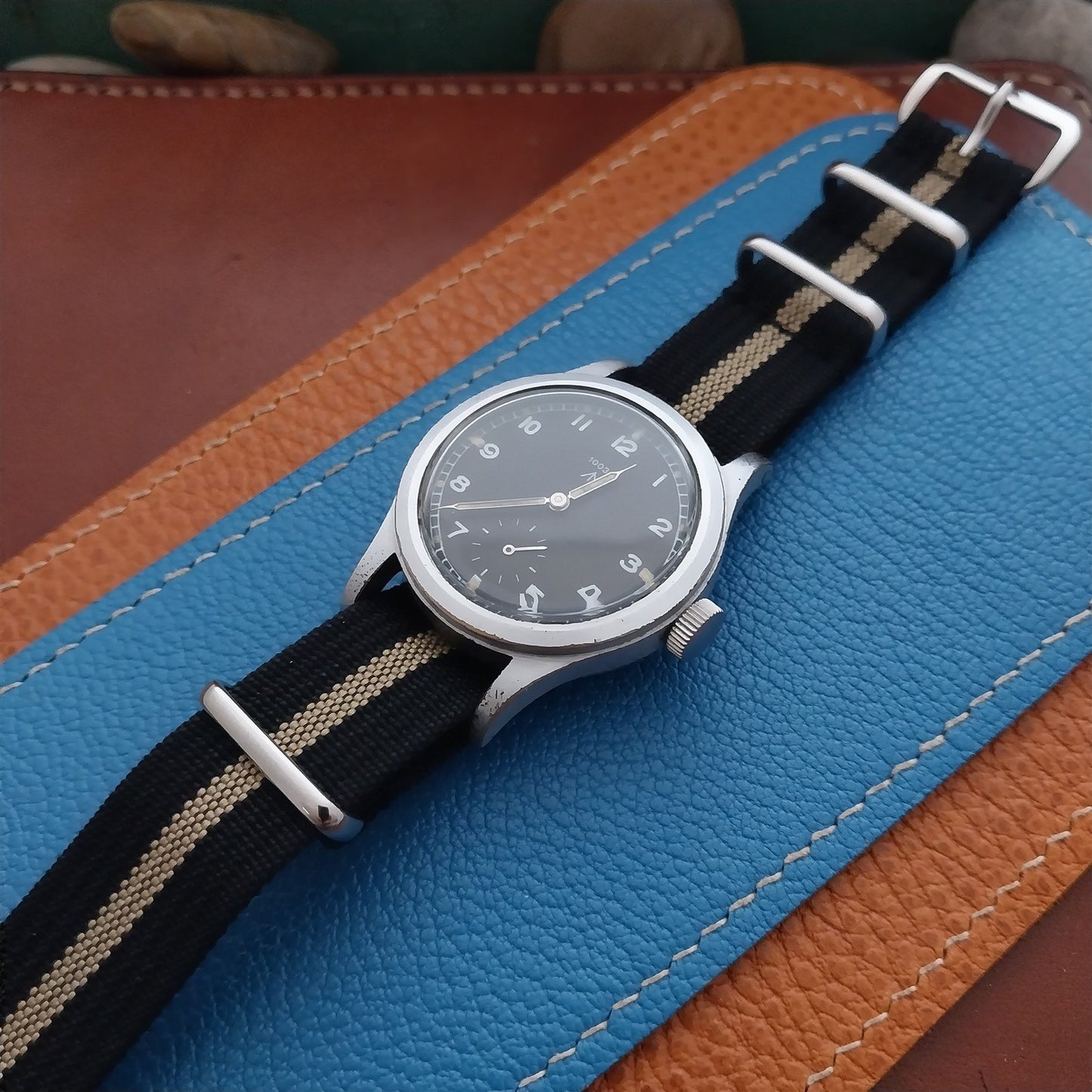 18mm Ribbed Gray Nylon Classic NATO G10 MoD Watch Strap