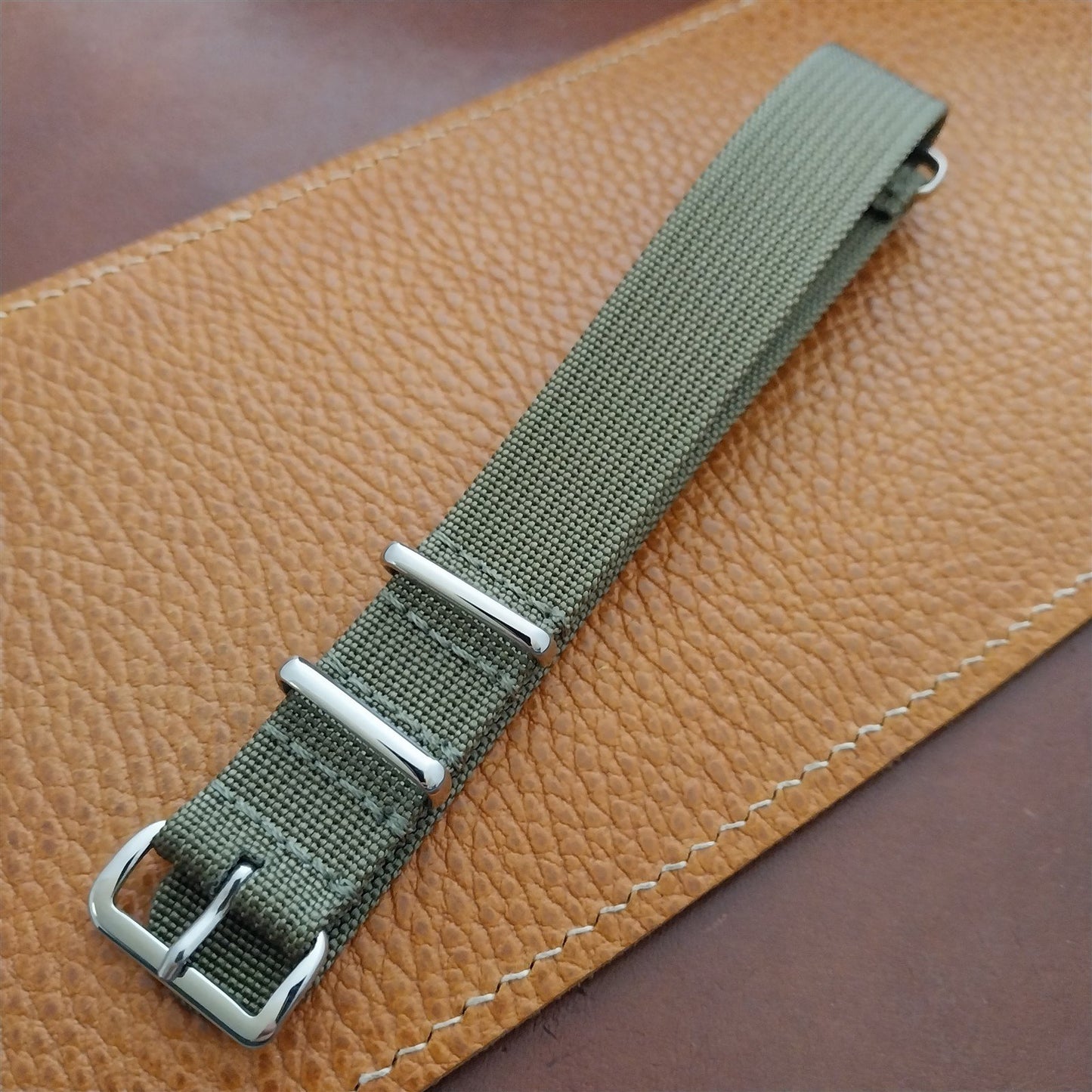 18mm Ribbed Gray Nylon Classic NATO G10 MoD Watch Strap