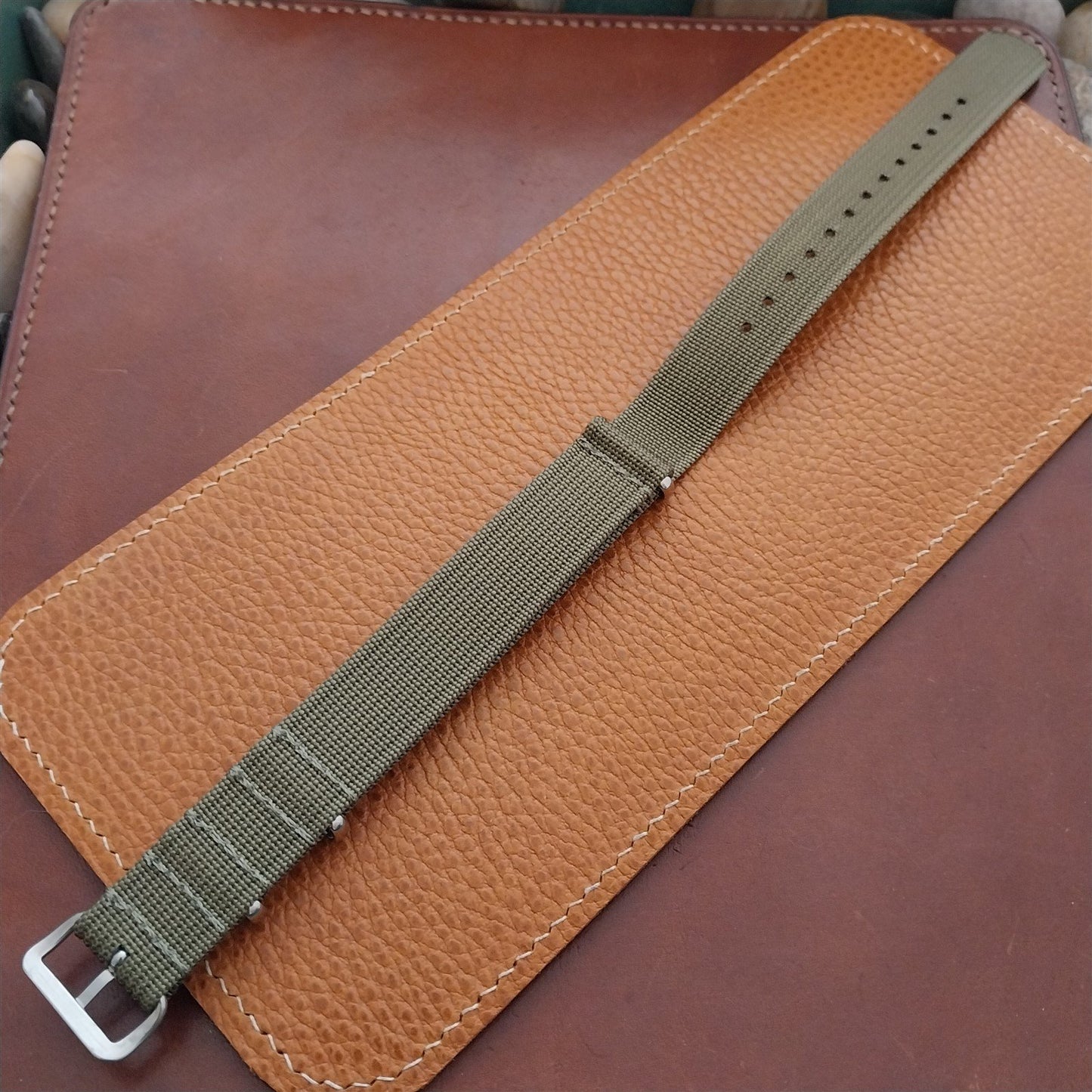 18mm Ribbed Gray Nylon Classic NATO G10 MoD Watch Strap