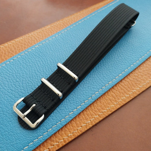 18mm Ribbed Gray Nylon Classic NATO G10 MoD Watch Strap