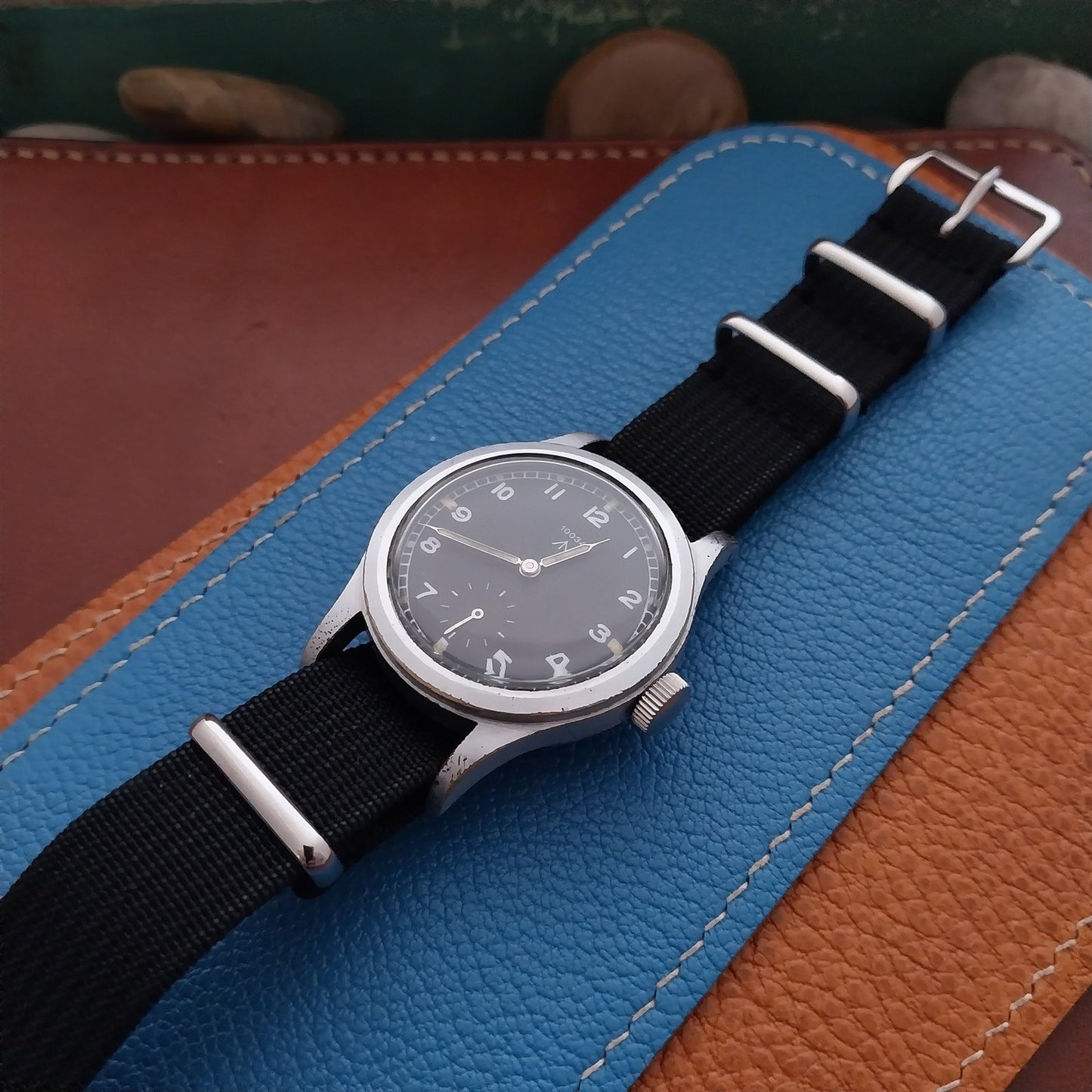 18mm Ribbed Gray Nylon Classic NATO G10 MoD Watch Strap