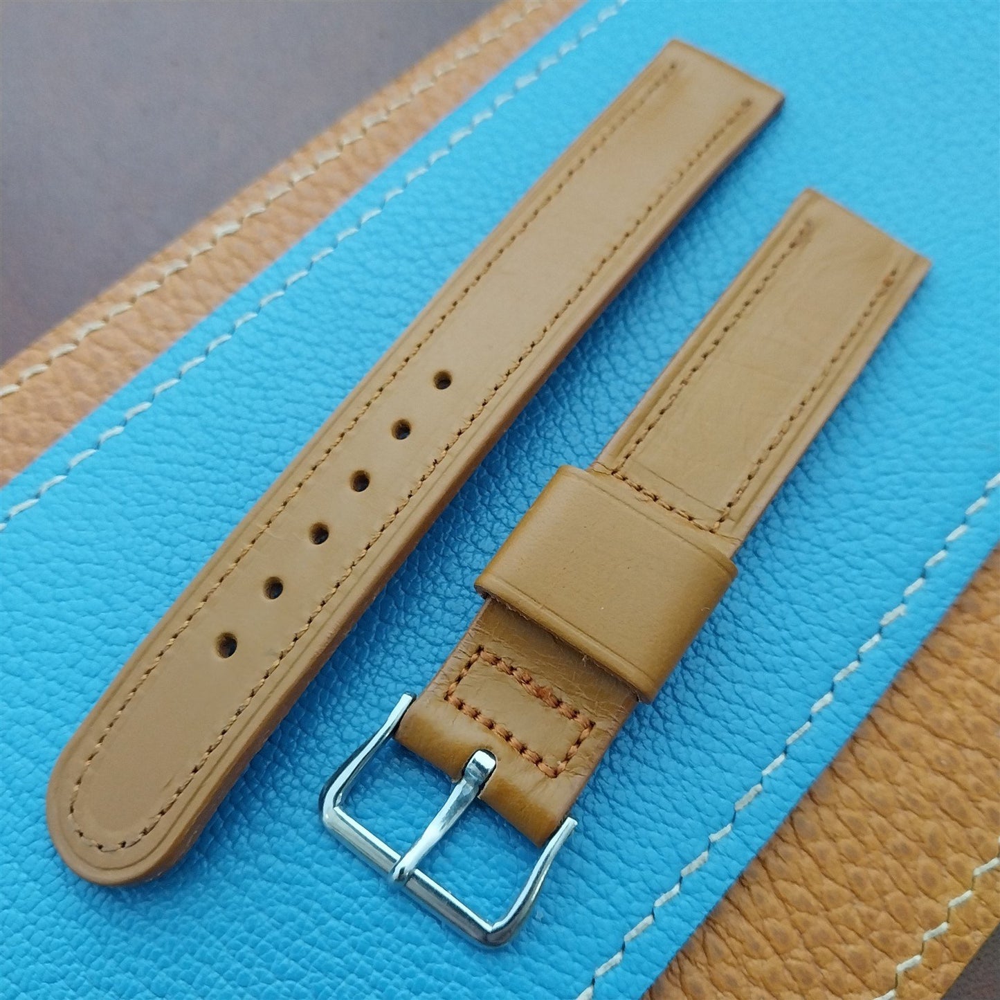 5/8" Unpadded Gemex Aztec Calf & Elgin Buckle A-11 Watch Strap