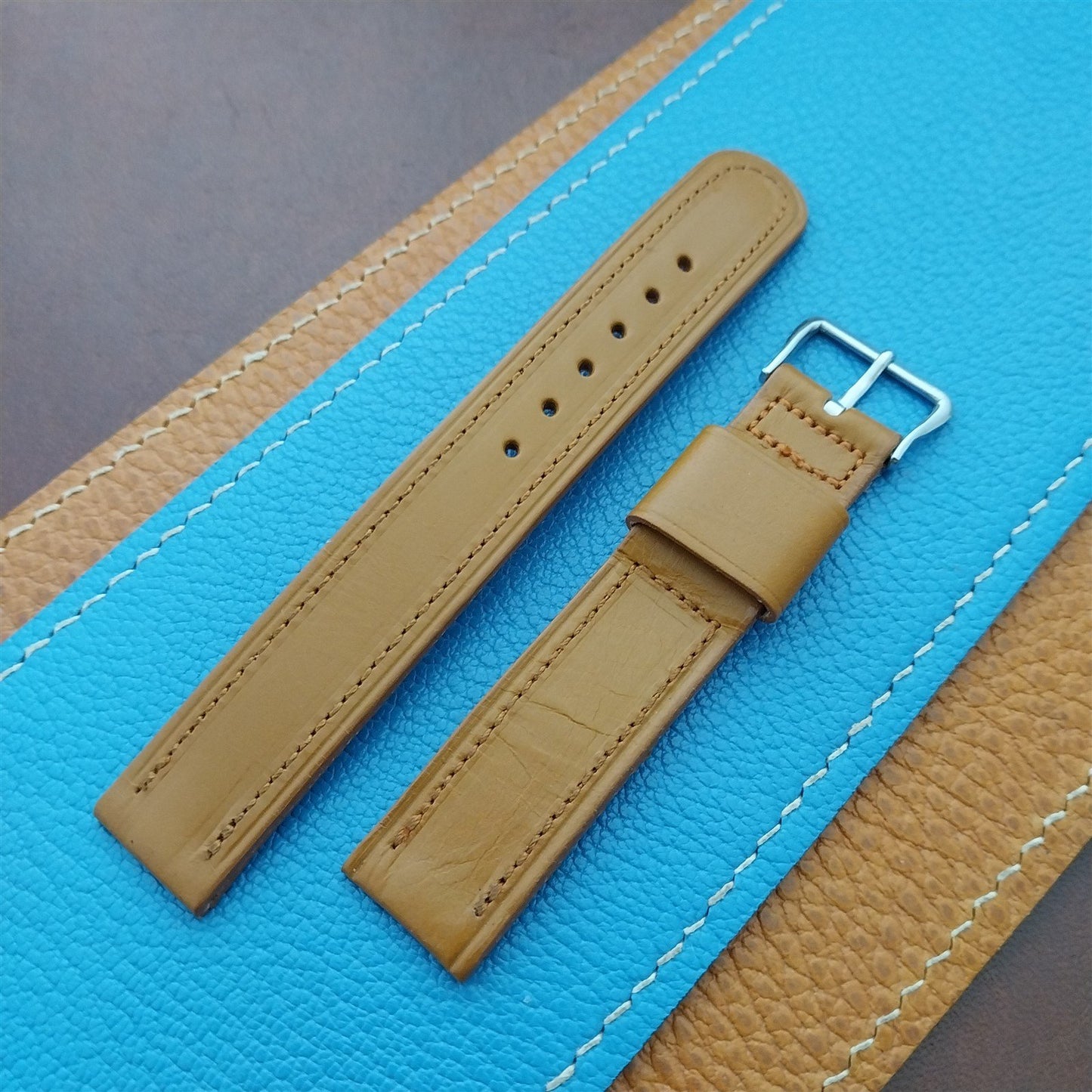 5/8" Unpadded Gemex Aztec Calf & Elgin Buckle A-11 Watch Strap