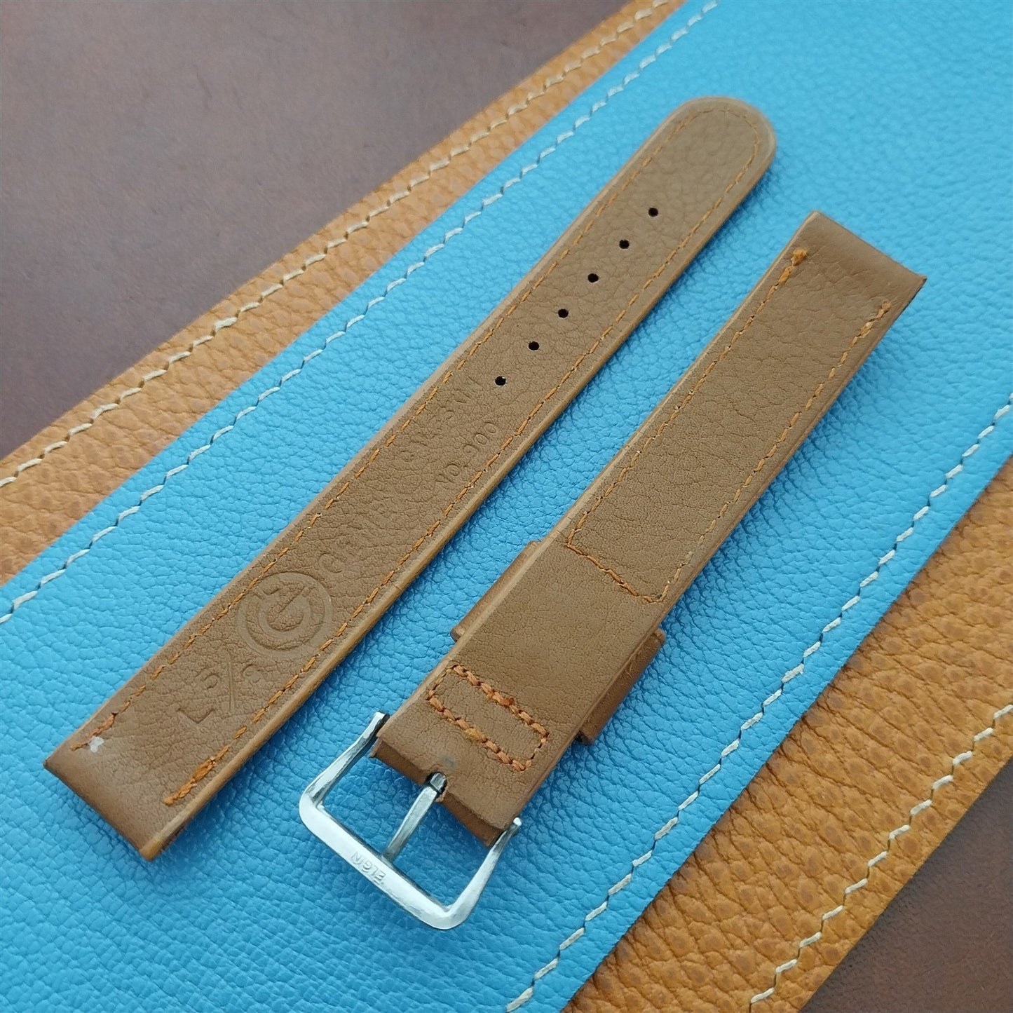 5/8" Unpadded Gemex Aztec Calf & Elgin Buckle A-11 Watch Strap