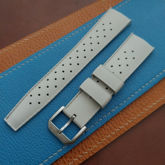22mm Genuine Tropic Current Production Light Gray Diver Watch Strap