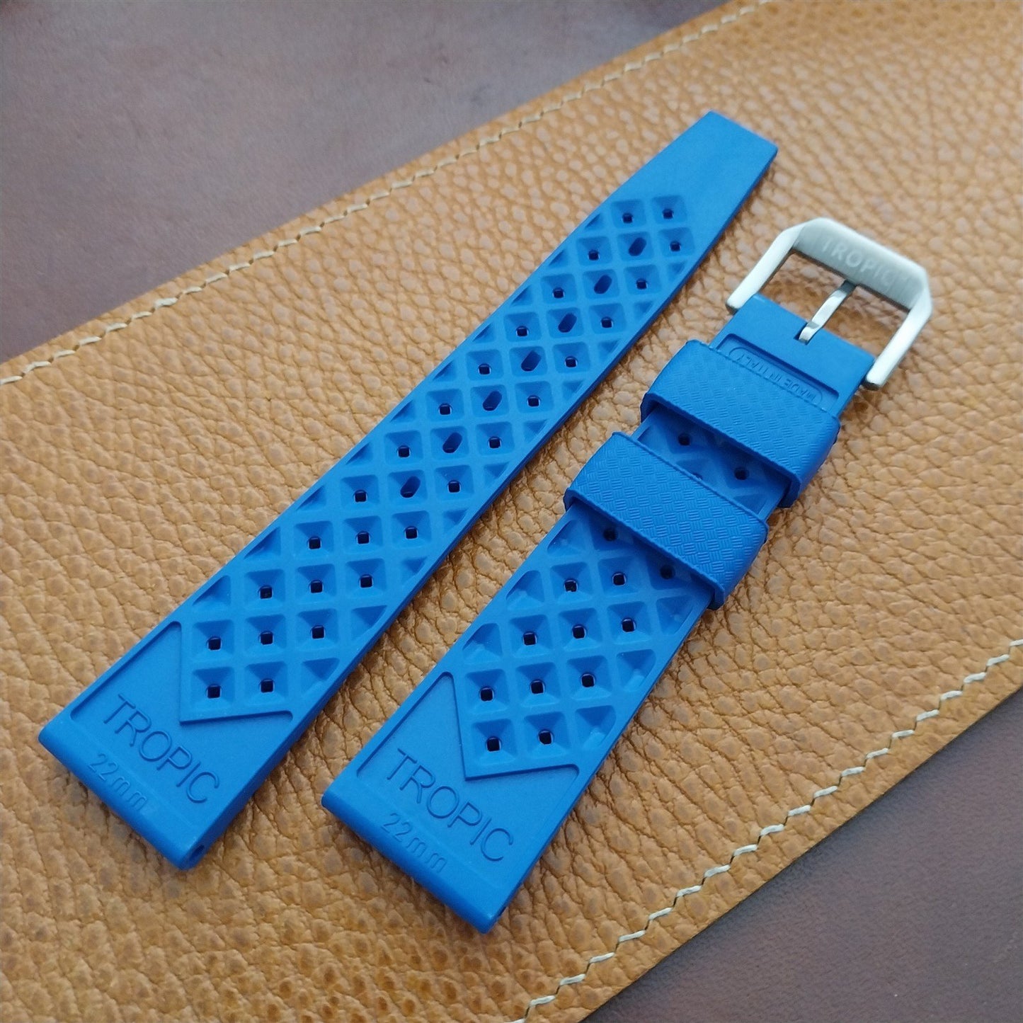 22mm Genuine Tropic Current Production Royal Blue Diver Watch Strap