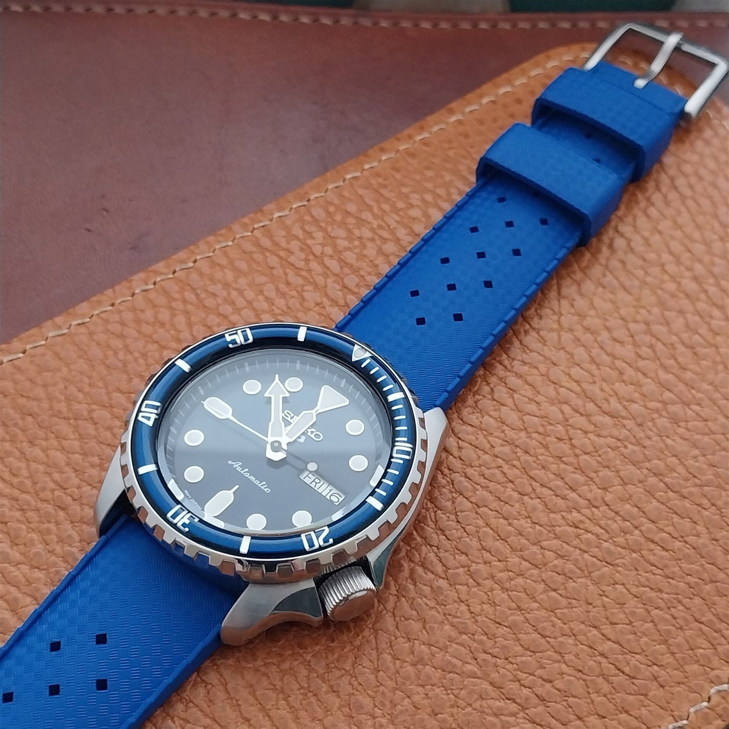 22mm Genuine Tropic Current Production Royal Blue Diver Watch Strap