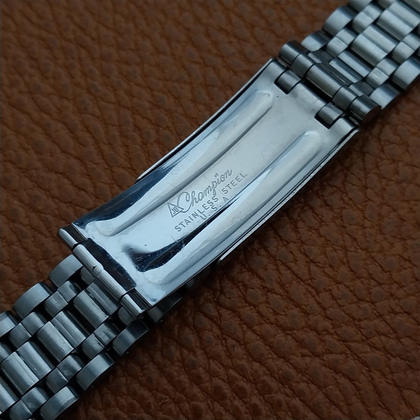 Vintage 19mm JB Champion Stainless Steel 1972 NOS Watch Band