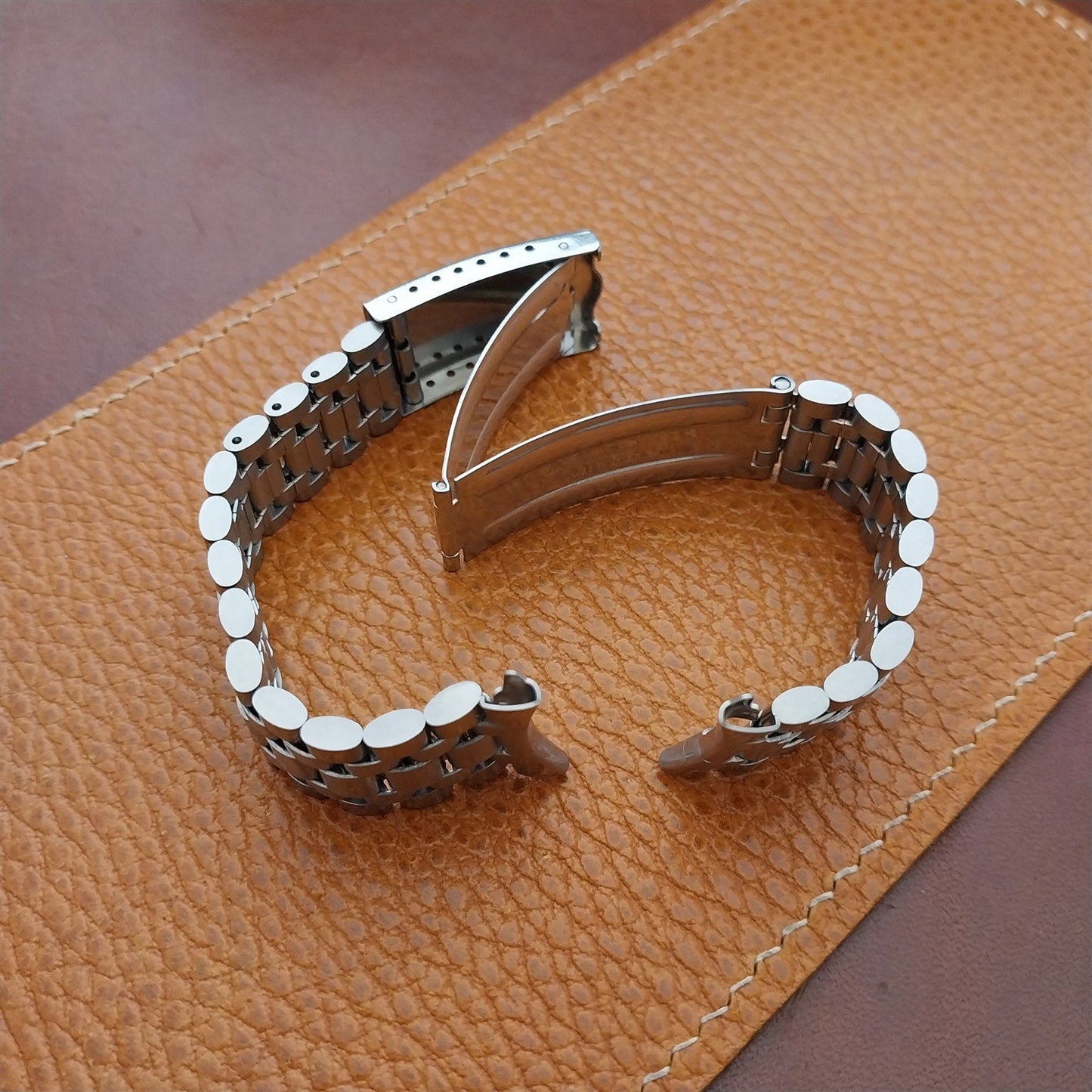 Vintage 19mm JB Champion Stainless Steel 1972 NOS Watch Band