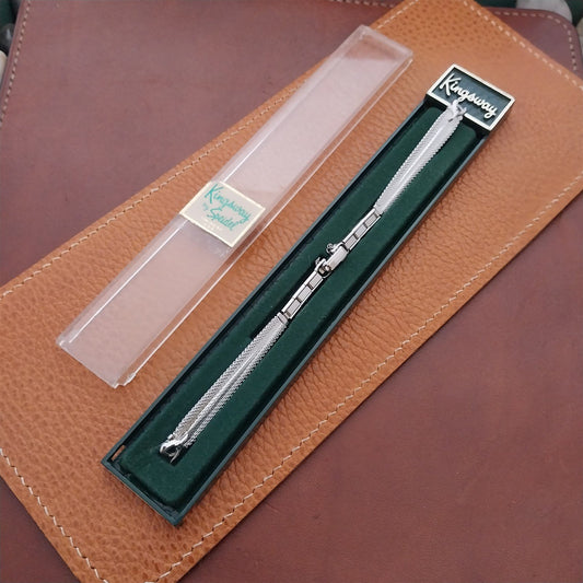 Speidel Classic White Gold-Filled Mesh Unused 1960s Vintage Ladies Watch Band